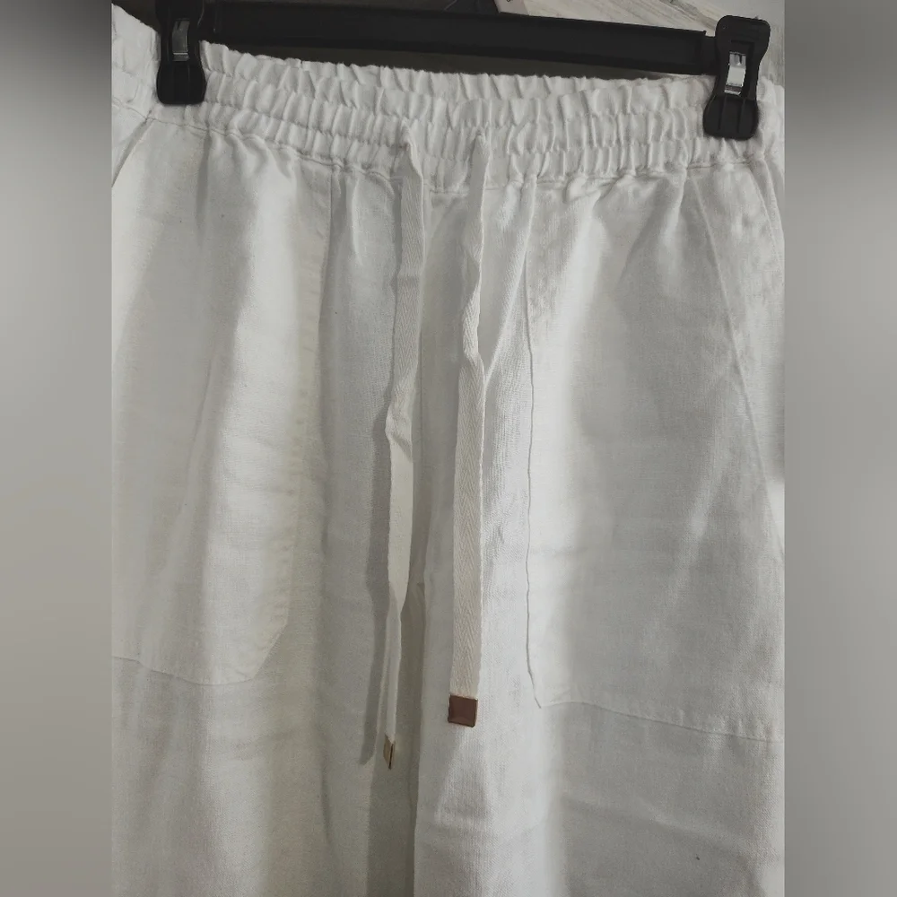 Ralph Lauren Womens 100% Linen Casual Wide Leg Pants SZ 4 New With Tags